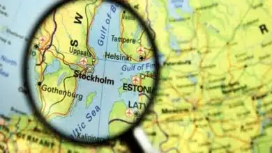 Landkarte Schweden