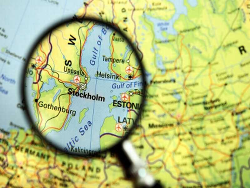 Landkarte Schweden 