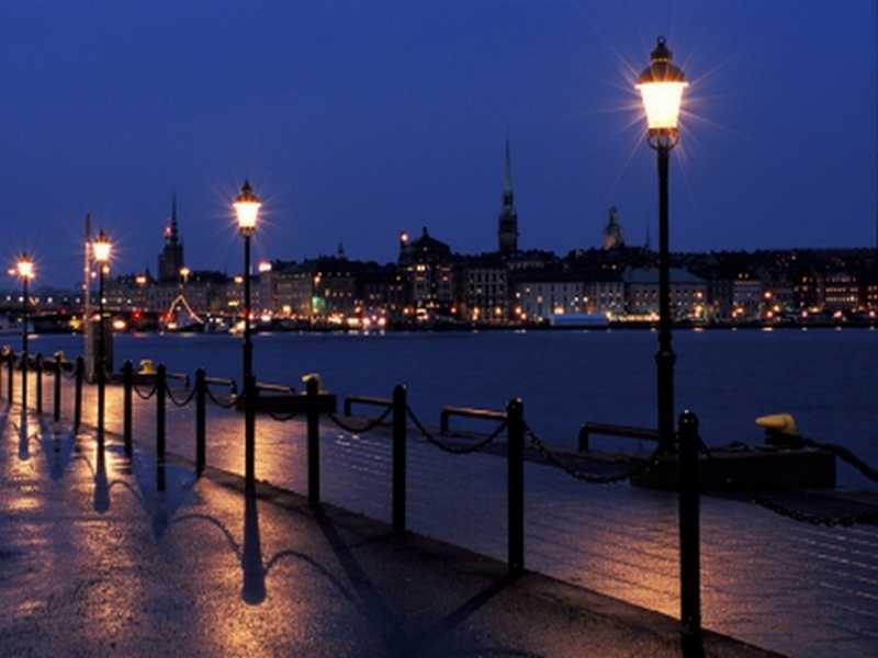 Stockholm bei Nacht 